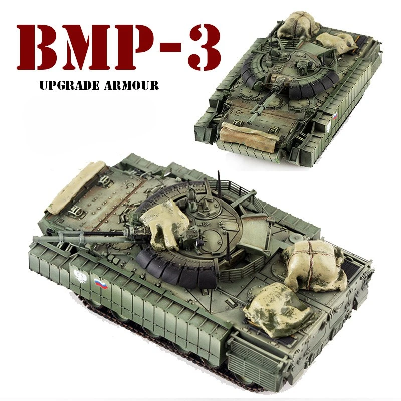 

1:72 Scale Russian BMP3 Upgrade Armored Infantry Tank Vehicle Finished Model Toys Collection Display Decoration For Fans Gifts