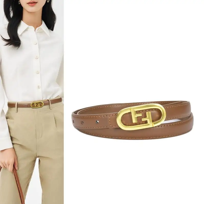 

Luxury Designer Women Belt Leather Female Fashion Lady Metal Belt Buckle Waistband wide 1.8cm High Quality Trend Belt for dress