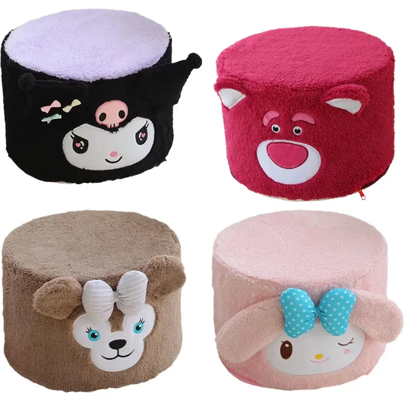 

Sanrios Kuromi аниме плюши мультфильм милый домашний стул детская обувь сменный стул ткань можно снять и мыть Маленький Стул