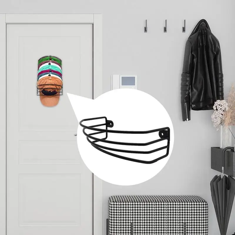 Hat Holder Wall Curved Shaped Cap Holder Organizer Baseball Cap Holder Over The Door Hat Rack Hold Up To 30 Hats Hat Racks