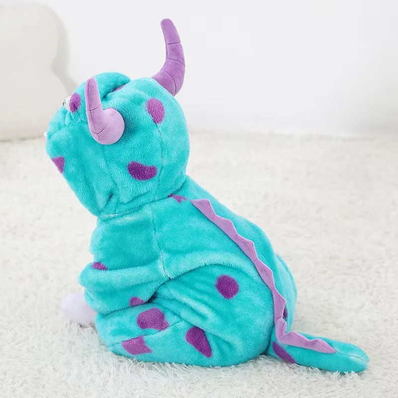 Kids Sully Onesie Flannel Pajamas for Children Kigurumi One-piece Pyjamas Halloween Cosplay Costume