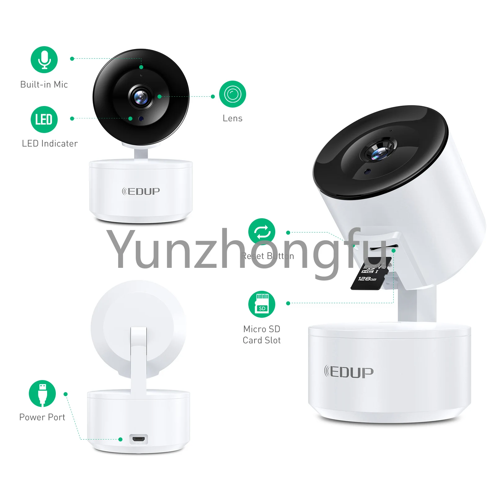 

EDUP usb computer camera web cam 1080P security camera wifi 1080p high quality tuya wifi camera