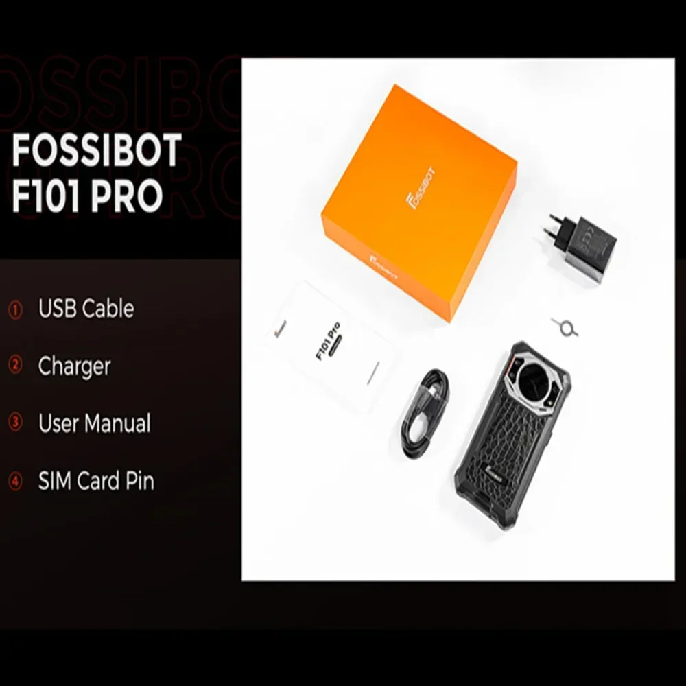 Fossibot F101 Pro Rugged Smartphone 10600mAh 15GB+128GB IP68