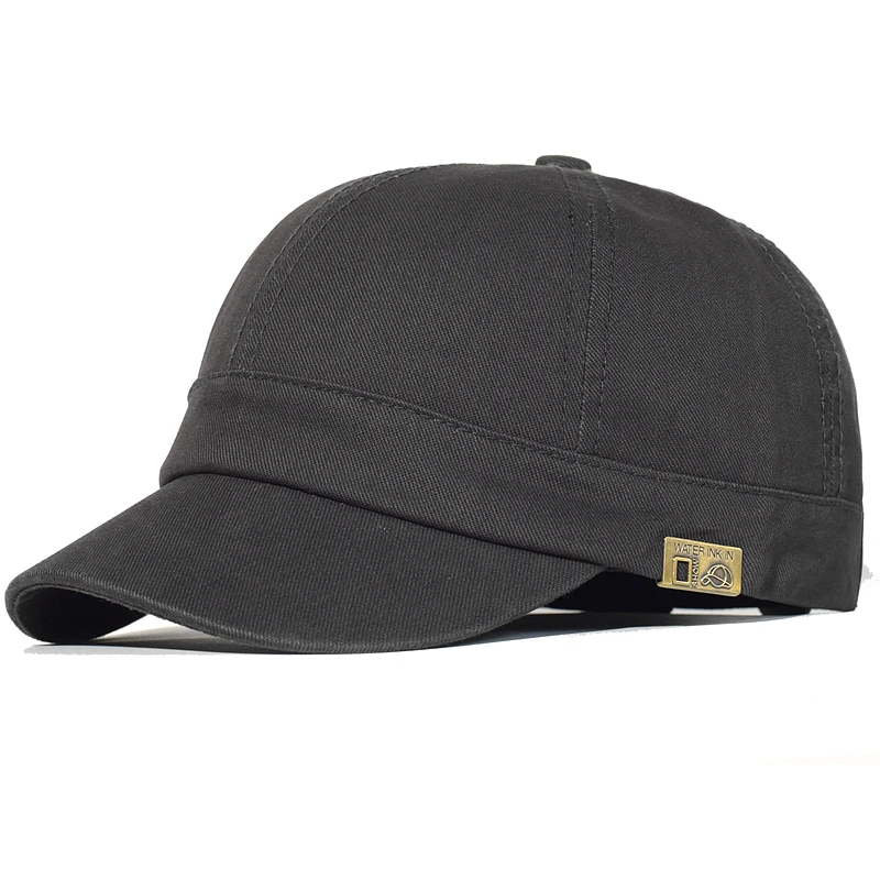 Four Seasons Short Brim Baseball Cap Cotton Men Women Soft Vintage Dad Hat Adjustable Trucker Style Low Profile Caps 6