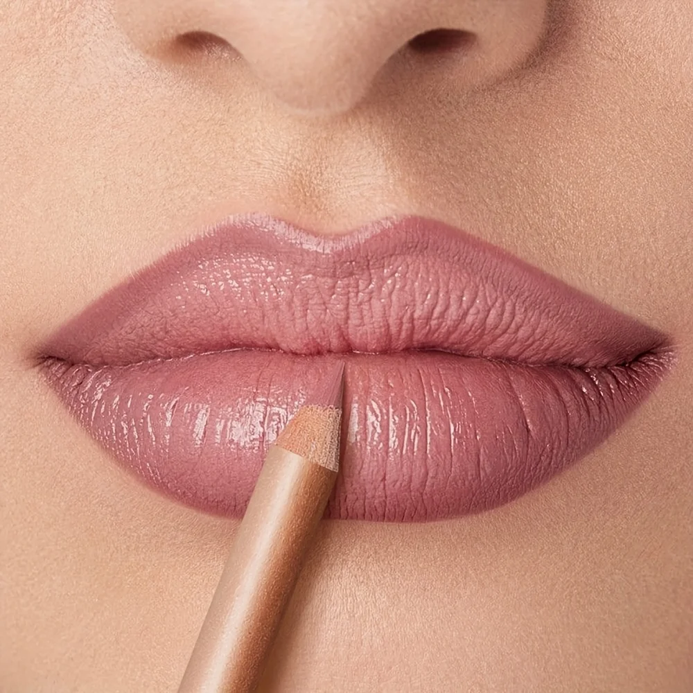 Crayon à lèvres mat nu, imperméable longue durée, résistant aux taches, contour précis, formule lisse et crémeuse