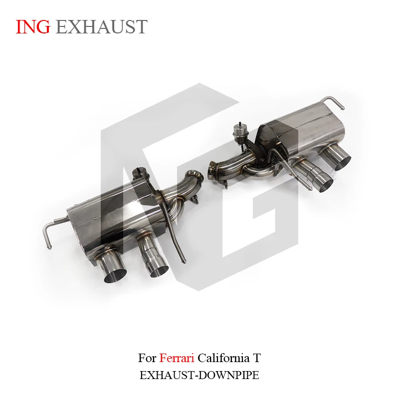 

ING New Style Ss304 Remote Vacuum Valve Catback for Ferrari California T V8 3.9T Muffler Engine Performance Exhaust System