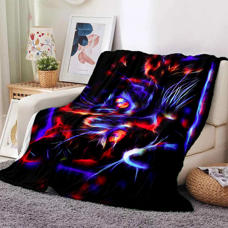 All Season Light Bedroom Warm Decke for Sofa Bed Couch Best Gifts 3D Printed Tiger Blanket Soft Plush Flannel Throws Blankets
