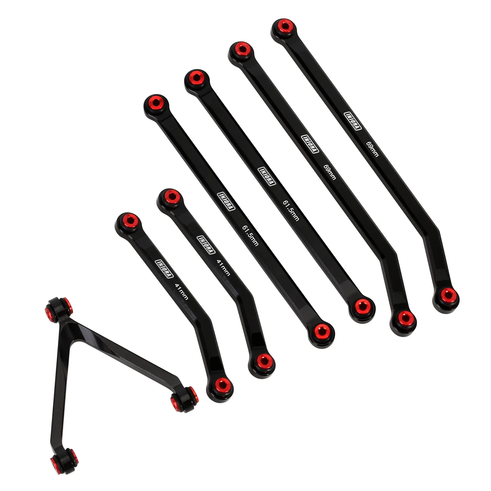 INJORA Skid Plate Avanti E Indietro CNC In Alluminio Per 1/24 RC Crawler SCX24 Upgrade