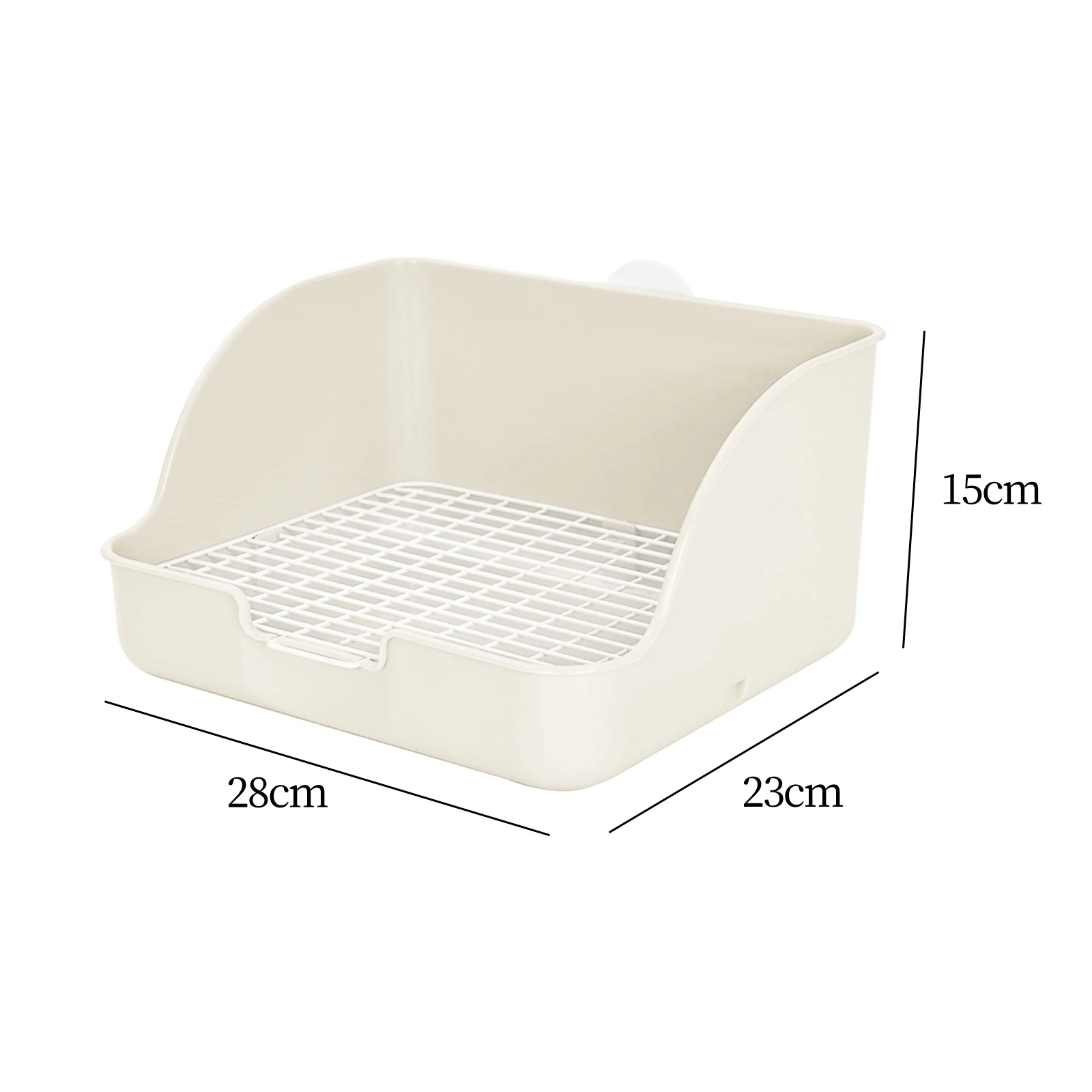 PP Plastic Rabbit Litter Box Rectangular Pet Toilet Chinchillas Bunny Potty Trainer Corner Small Animal Litter Pee Pan 5