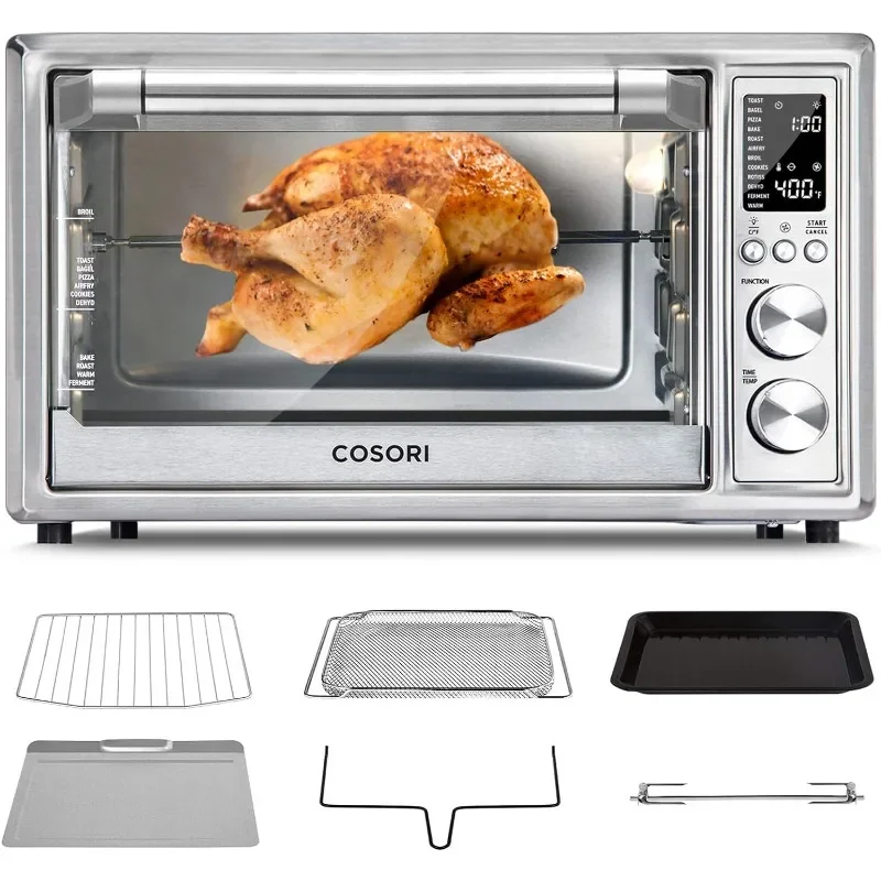 

COSORI 12-in-1 Air Fryer Toaster Oven Combo, Airfryer Rotisserie Convection Oven Countertop, Bake, Broiler, Roast, Dehydrate