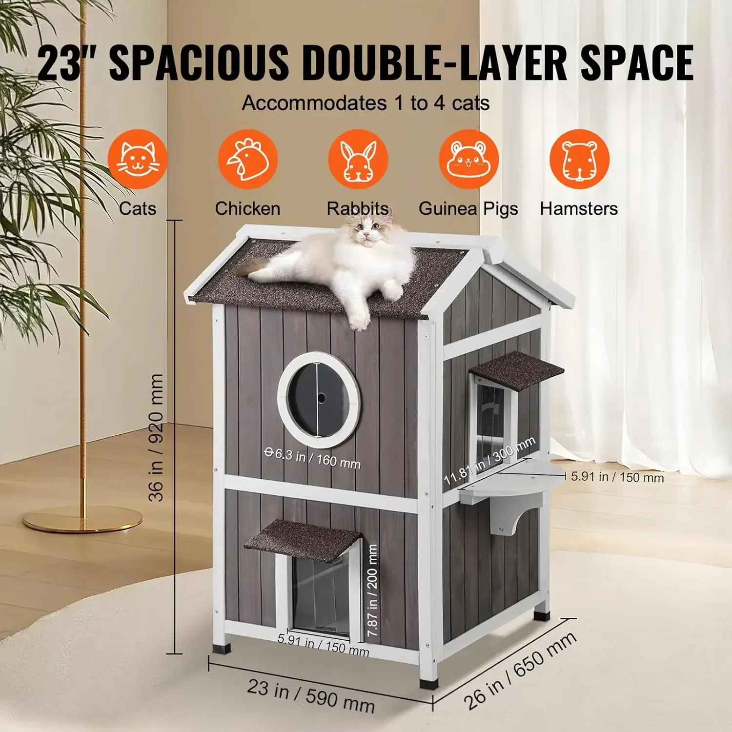Outdoor Cat House For Multiple Cats Wooden Cat Outdoor Cat Houses