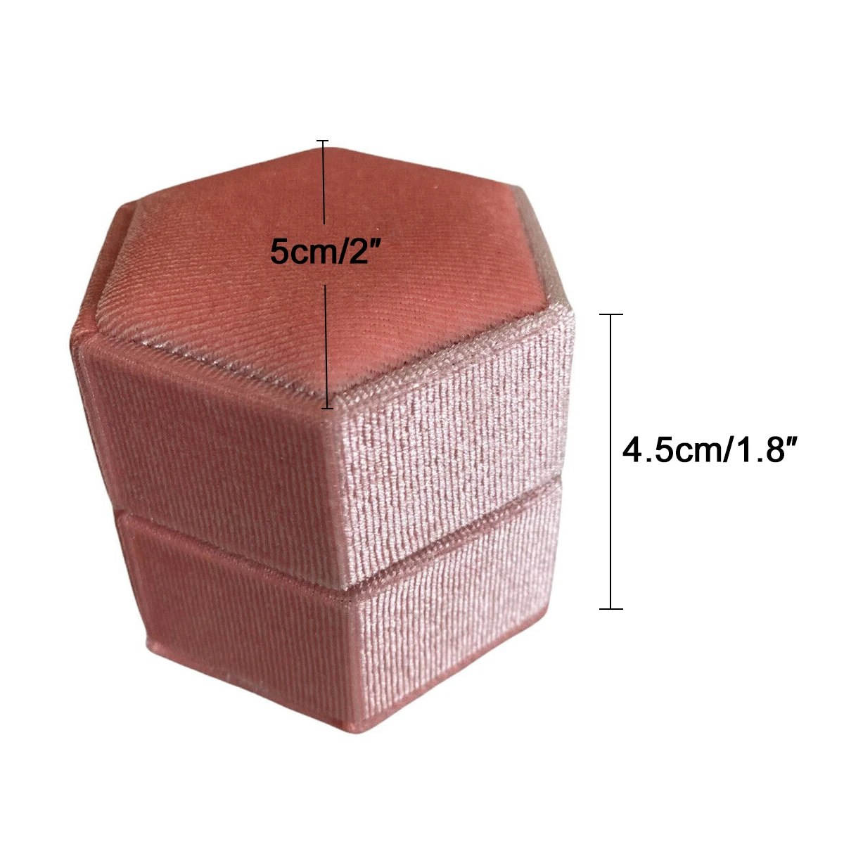 Гексагональная коробка для ювелирных изделий, бархатная коробка для колец, коробка для ожерелий, Свадебная Упаковка для ювелирных изделий, Подарочная коробка для помолвки портативная бархатная коробка для двойных колец шкатулка органайзер для ювелирных изделий коробка для свадебных обручальных колец короб