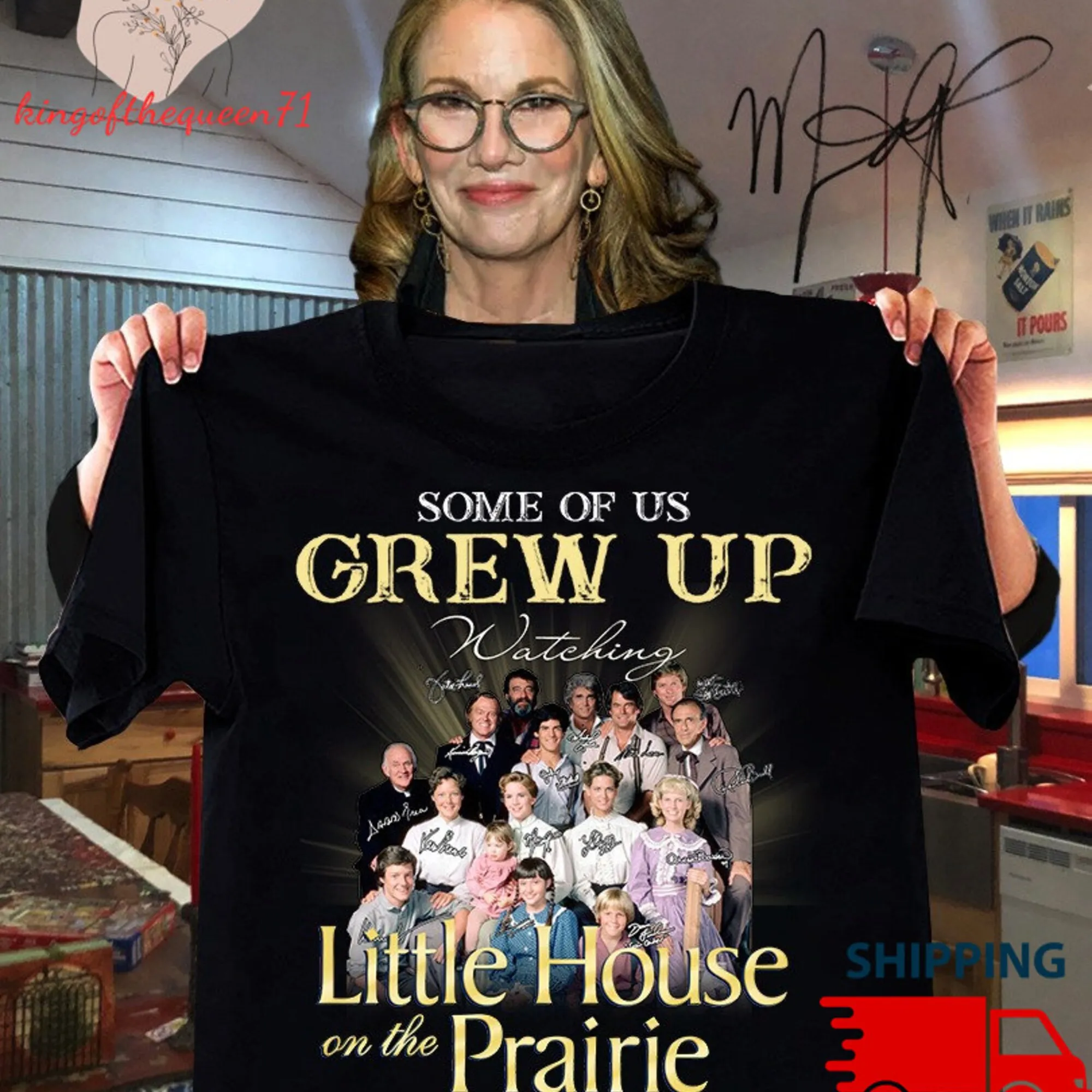 Little House On The Prairie T Shirt Movie Fan Per Lui Maniche Lunghe O Corte