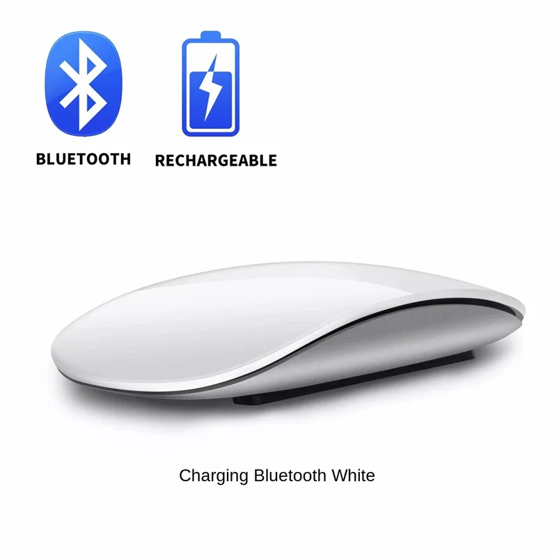 For Laptop For Ipad Macbook Bluetooth-compatible 5.0 Wireless Mouse Silent Multi Arc Touch Mice UltraThin Magic Mouse