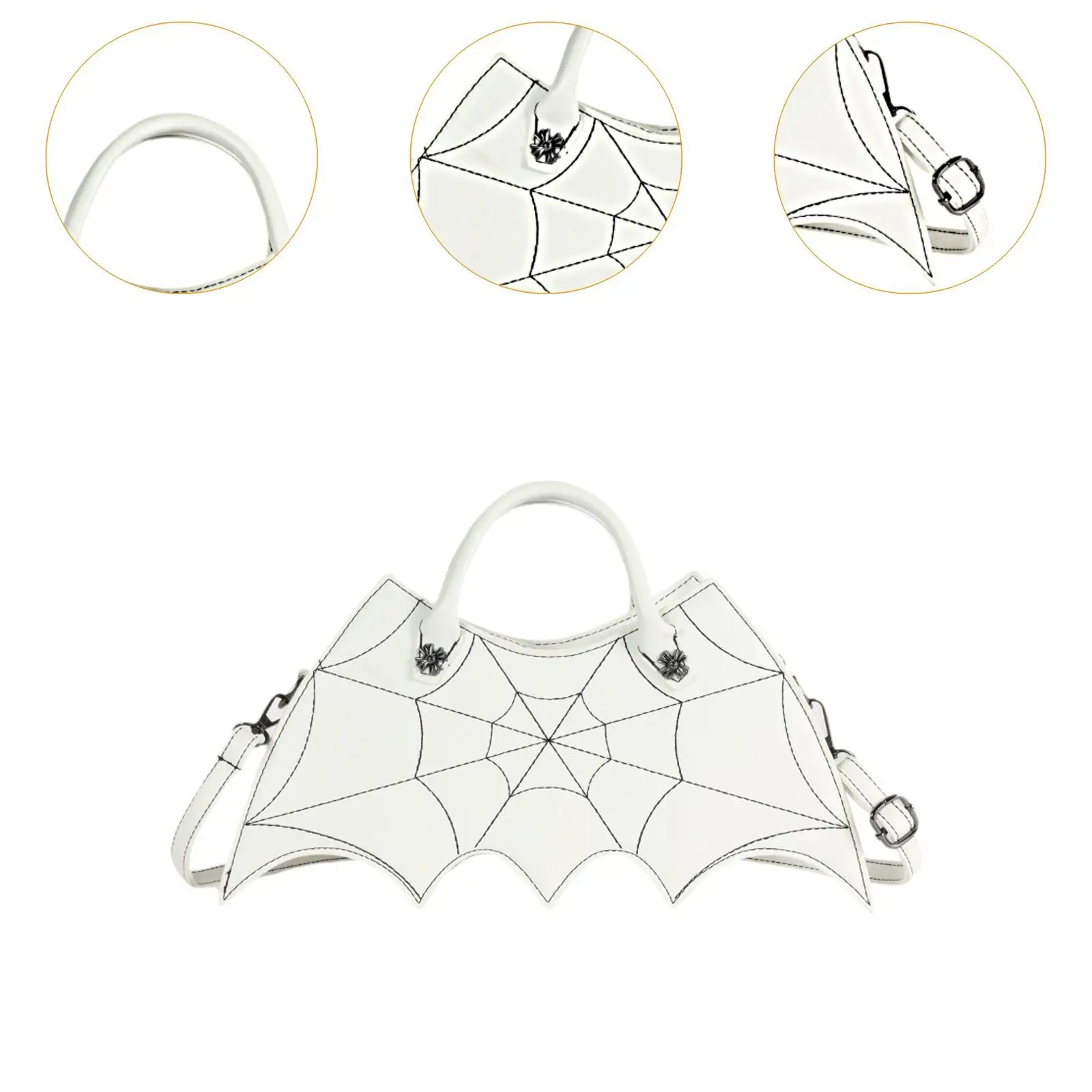 Bat Shaped Crossbody Causal Y2K Handle Bag for Shopping Festival Travel Vacation