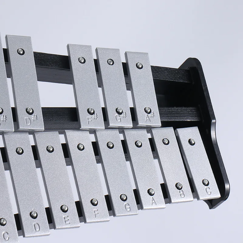 32-Note Aluminum Piano Aluminum Bars Xylophone with Stands Percussion Orff Musical Instrument Kids Gift