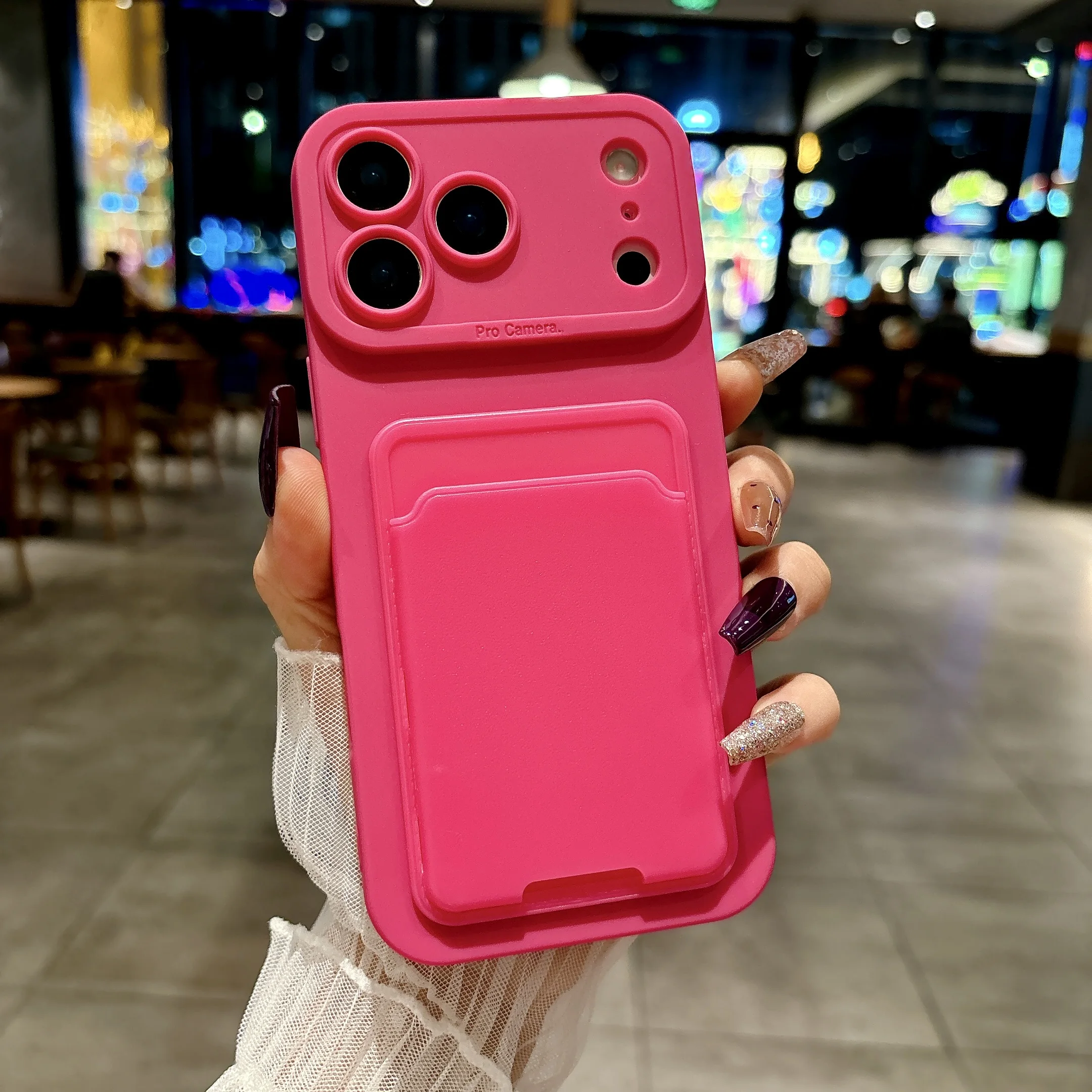 Universal Phone Case with Card Slot Holder and Pocket – Sleek and Functional Design