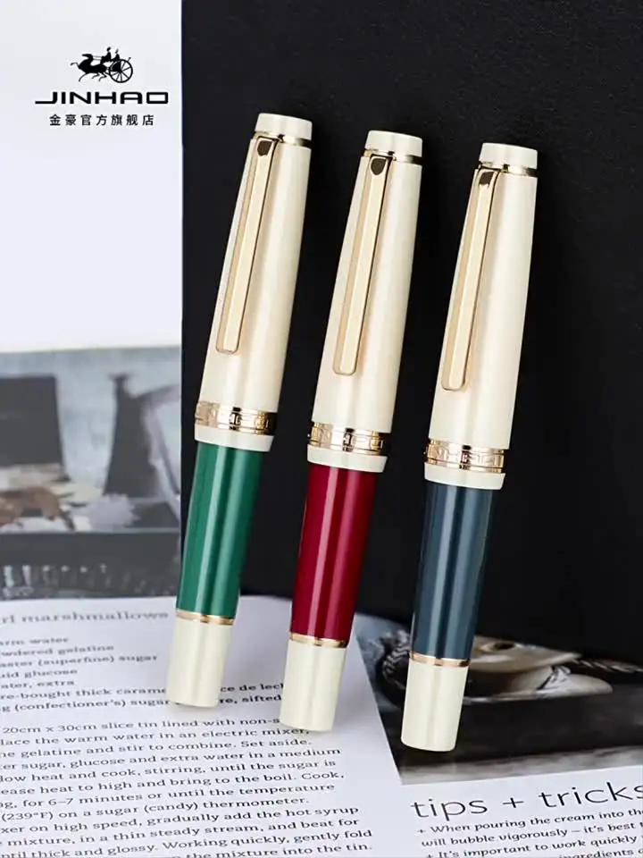 Jinhao-ポータブルポケット万年筆、82ミニ、キュート、ショート