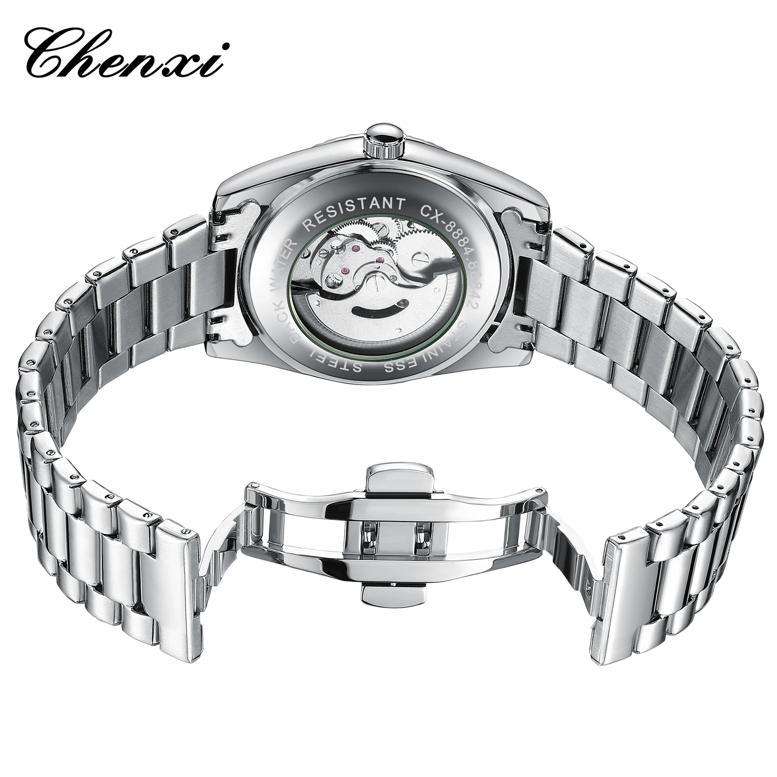 Luxury Classic Automatic Watch For Man 40mm High Quality Luminous Waterproof Calendar Stainless Steel Mechanical Watches CHENXI