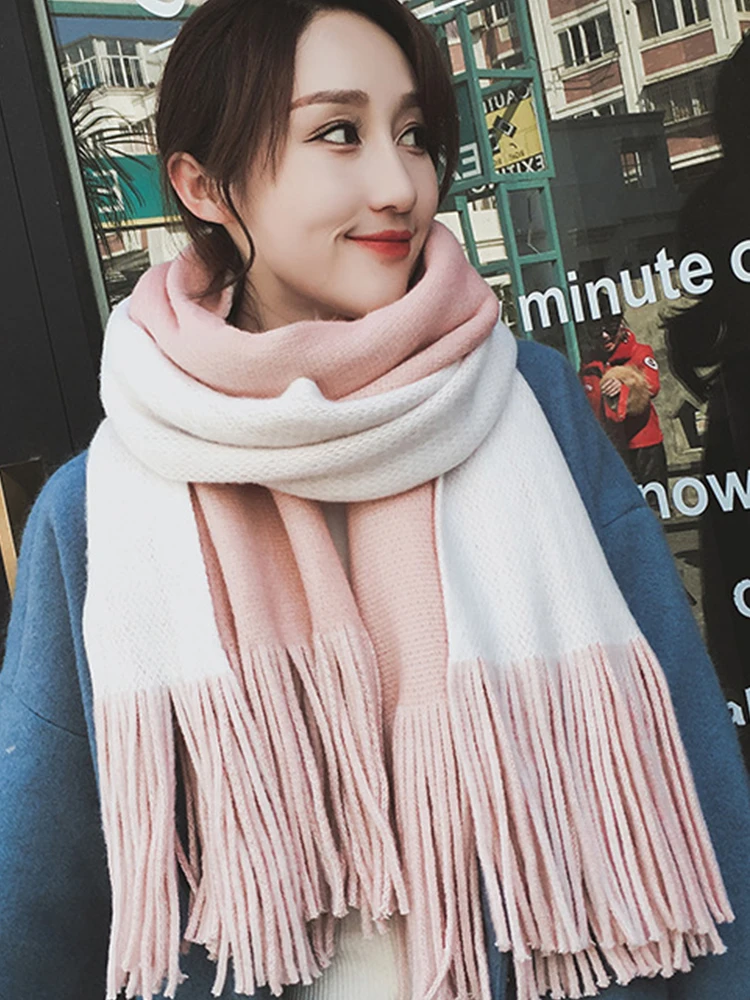 Knitted Vintage Scarf Headscarf Winter Women Lady Men Preppy Soft Warm Scarve Pashmina Mujer Female Male Foulard Wrap Shawl knitted scarf,knitted scarves,women scarves