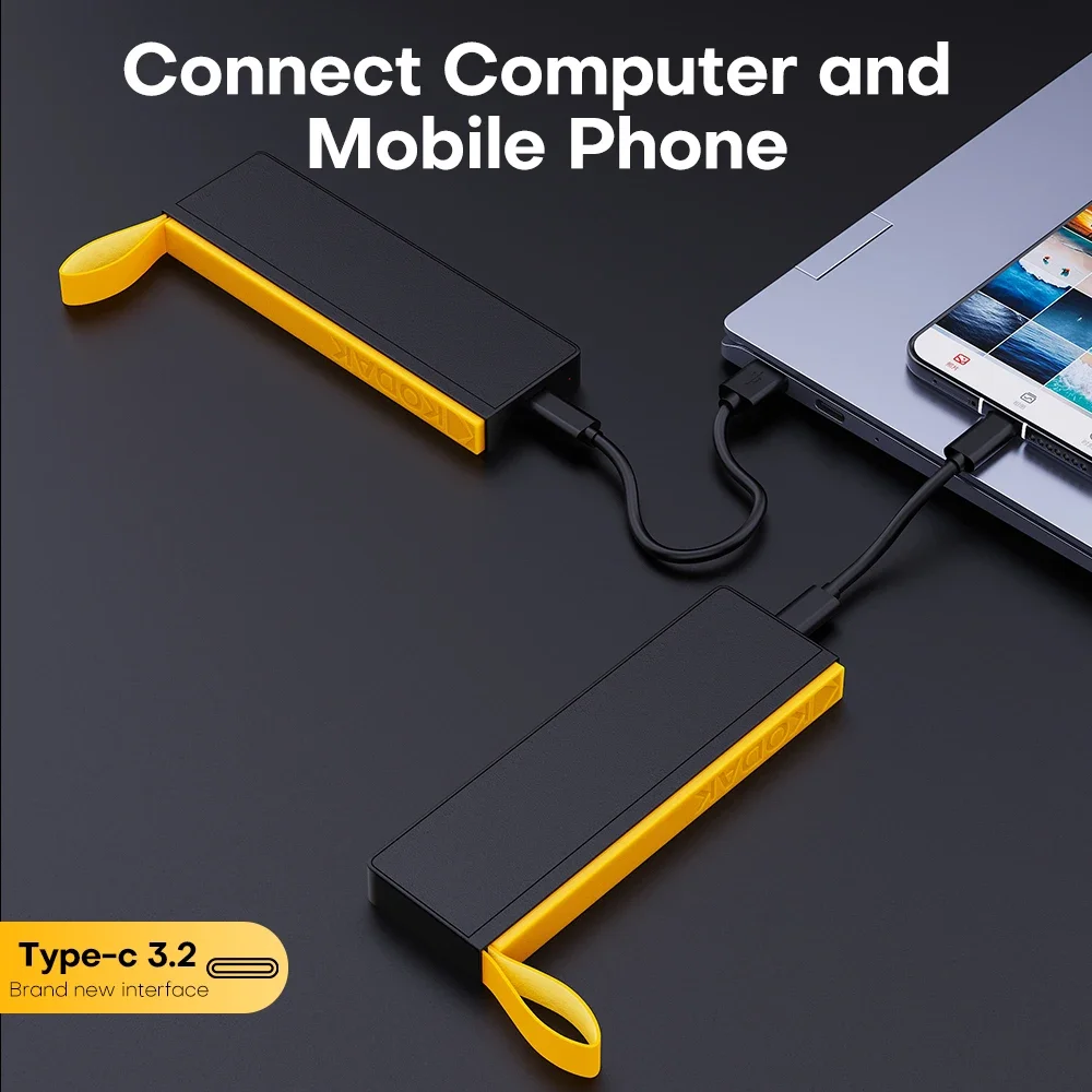 KODAK Extreme SSD Portable 1000MB/s 1TB 512GB 256GB 128GB USB3.2 TypeC Gen2 External Solid State Drive for PC PS4 Laptop Desktop view 5