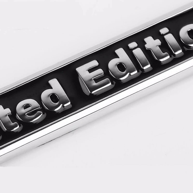 3D Chrome Metal Sticker Car Accessories Sticker Limited Edition Badge