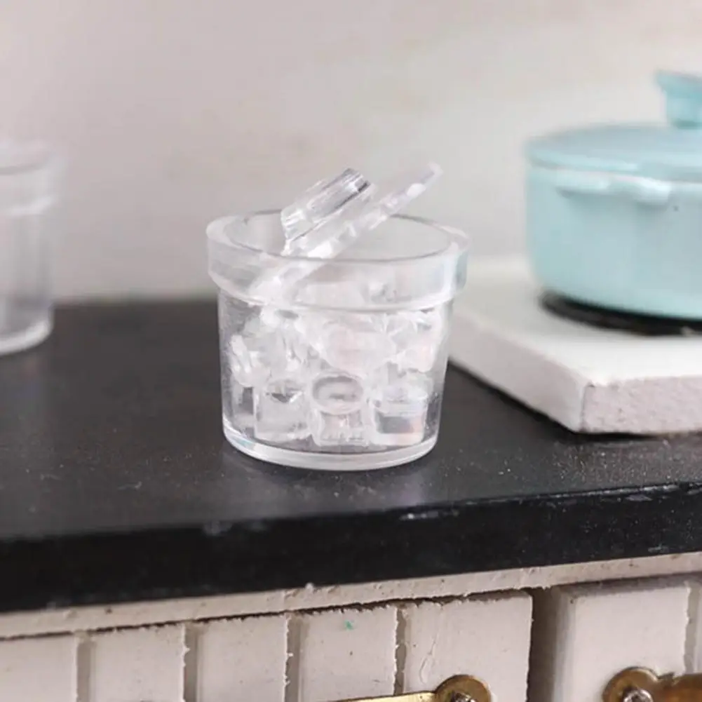 Lovely Store Easily Decoration Miniature Accessory  Clear Jar Mini Dollhouse Jar Dollhouse Glass Pot 3Pcs 3pcs screen protector for cressi nepto freediving watch computer clear glass and tpu nano explosion proof