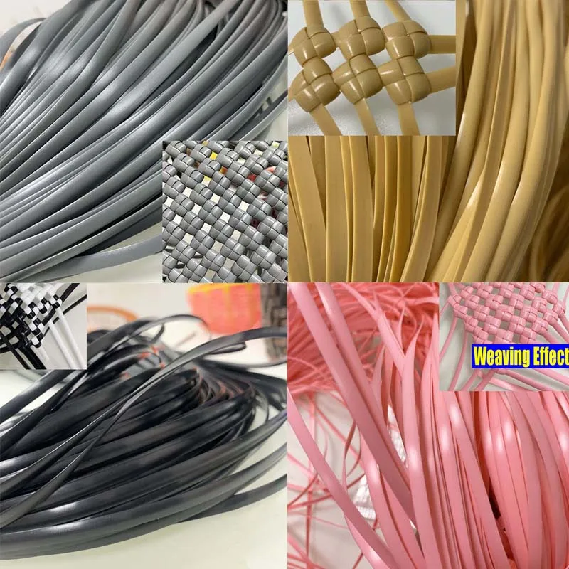 500g 5mm Width Synthetic Flat Rattan Material For Weaving Handmade Diy