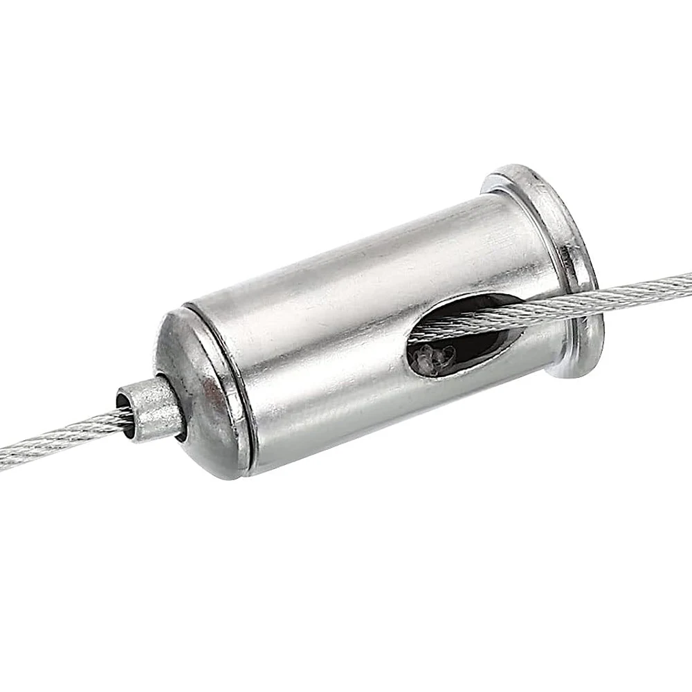 Adjustable Wire Rope Fasteners Cable Clamp Tensioner Panel Light Lighting Fittings with Chandelier Hardware Fittings Suspension