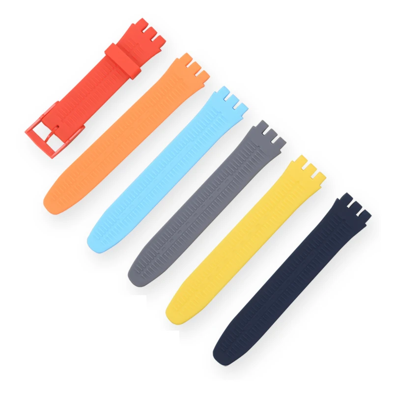 Colorful Waterproof Silicone Watch Band - Sporty Rubber Strap