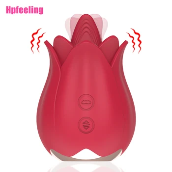 Rose Vibrator Sex Toys for Women Clitoris Stimulation Oral Tougue Licking Vibrators Intimate Goods Erotic Sex Toys for Adults 18 6