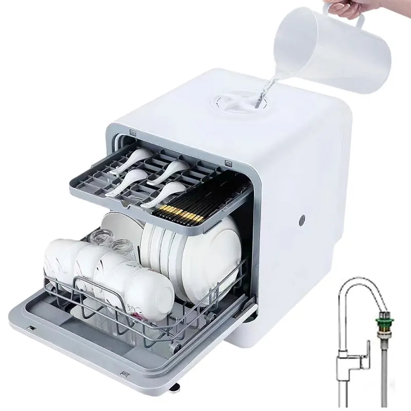 

Desktop Dishwasher Home Installation Free Mini Dishwasher Portable Fully Automatic Intelligent Dishwasher Manufacturer OEM