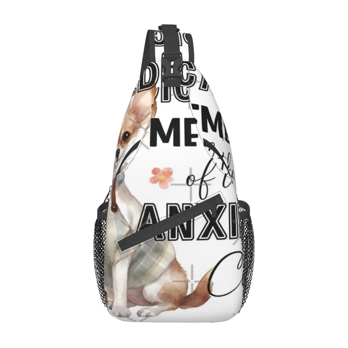 

Симпатичная забавная нагрудная сумка для чихуахуа с изображением собаки тревоги цитатой из полиэстера в стиле ретро красивый подарок многостильный