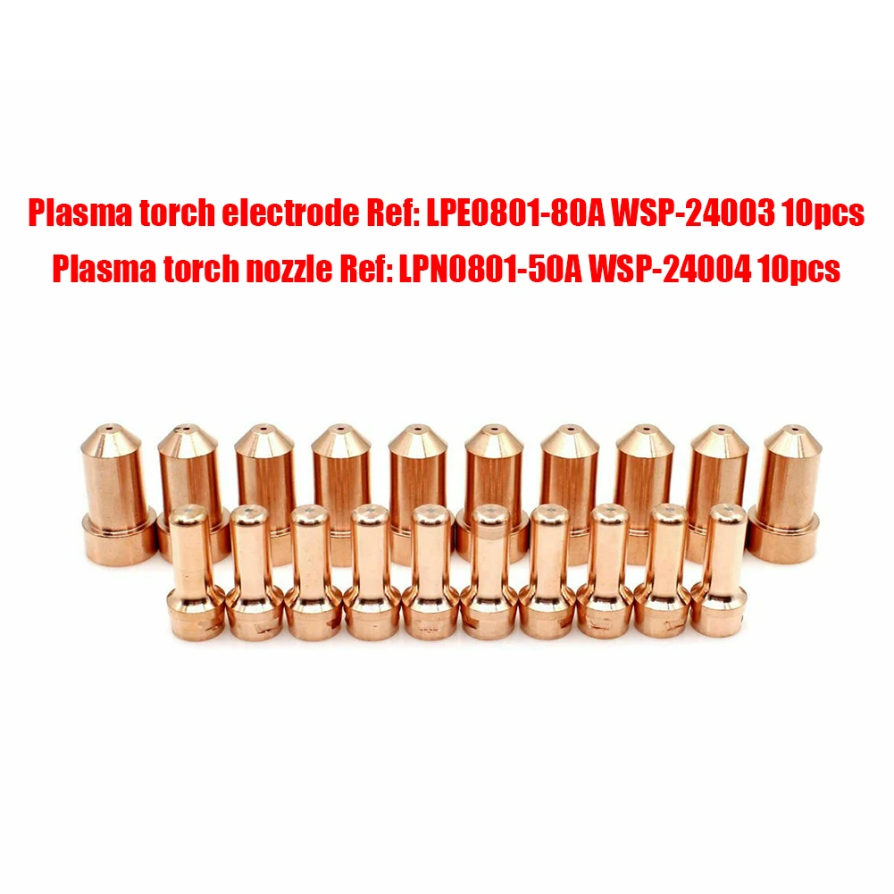 20pcs KP2844-1 Plamsa Cutting Electrode And Nozzle KP2844-4 Tips For Tomahawk 1000 LC65 Plasma Cutting Torch Accessories 2
