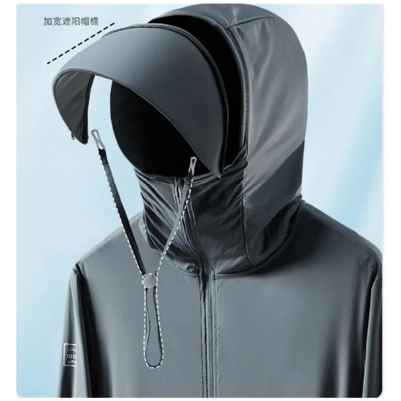 Women Sunscreen Jackets Summer UPF 50+ UV Resistant Skin Coats Men Ultra-Light Sportswear Hooded Windbreaker Casual Jackets