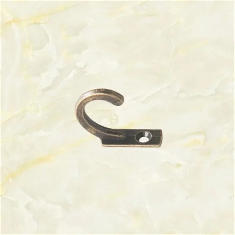 Description Picture 4 of item10 PCS alloy Single Prong Hook Mini Size Wall Mounted Retro Cloth Hanger for Coats Hats Towels Keys hole hook mini hook holder