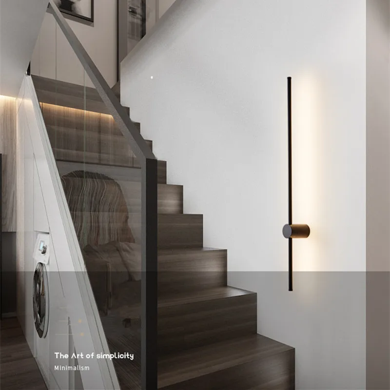 

Bedroom Sofa Background Lighting Modern LED Long Wall Light For Home Stairs Living Room 360°Rotation Decoration Lamp Wall Lamps