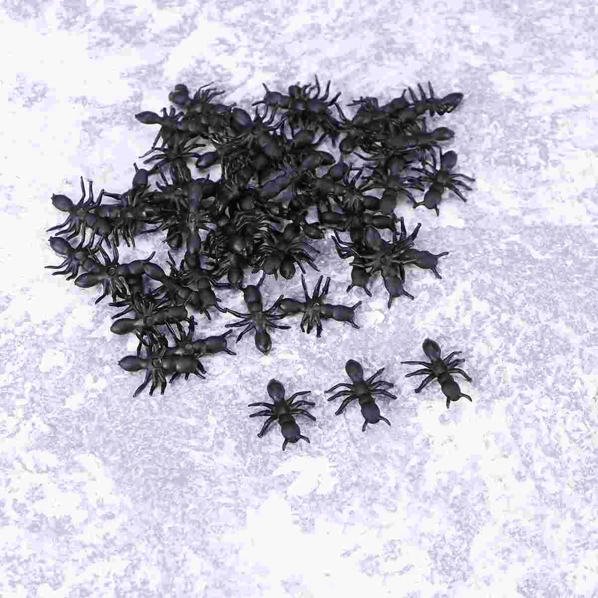 

Magiclulu Toddler Toys 50Pcs Mini Plastic Fake Ants Halloween Simulation Plastic Ants Colorful Scary Ant Toys Joking Plastic