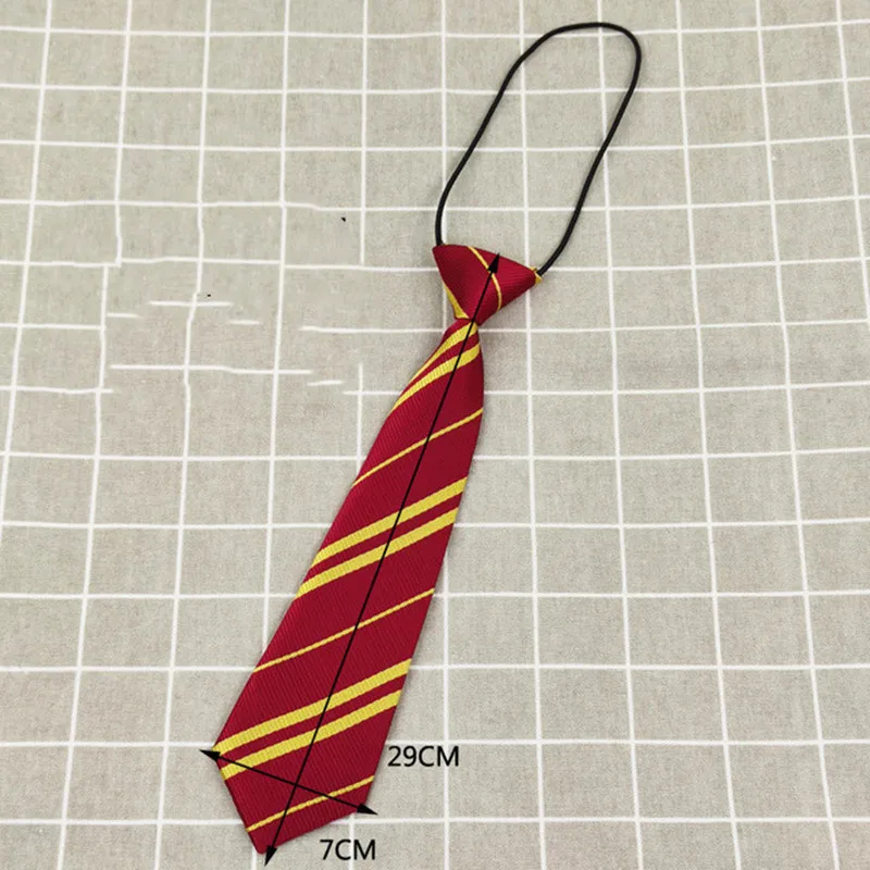 Movie Wizarding Academy Children Harris Stripe Tie Party Cosplay Magic School Costume Accessories Prop Halloween