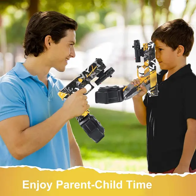 2 IN 1 Manual & Electric Splatter Ball Gel Blaster Water Toy Gun Outdoor Activities Games Airsoft Pistol For Boys 5