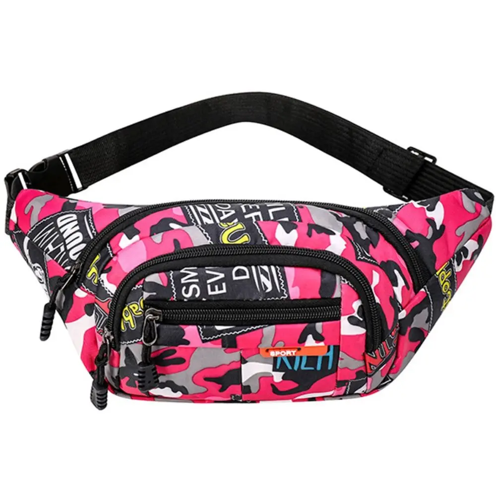 Waterproof Waist Bag Korean-style high-capacity Outdoor Sports Fanny Pouch Canvas Banana Bag Women Men