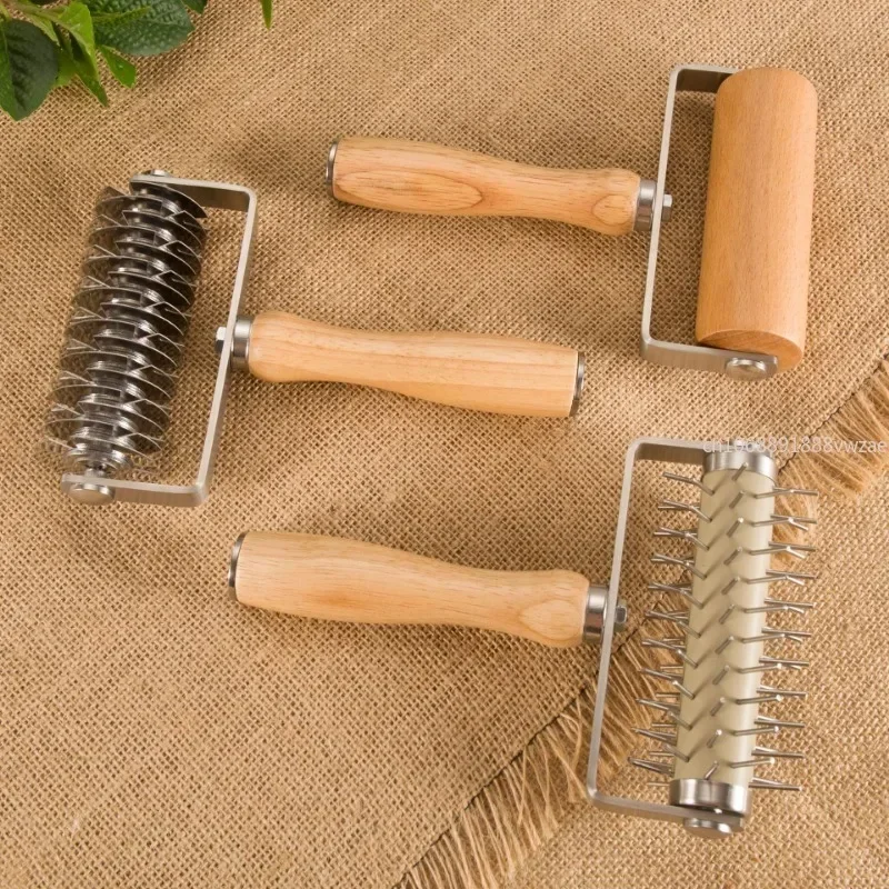 Pizza Dough Roller Creative Baking Tools Pizza Dough Hole Maker Pin Puncher for Cookie Cake Pie Pastry Bread Accessories
