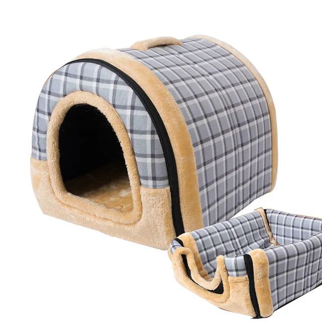 Kennel Téli Meleg Háziállat Kis Kutya Eltávolítható És Mosható Macskafészek Macska Macskás Vip Kis Ház Macska Fészek Bezárva - Image 5