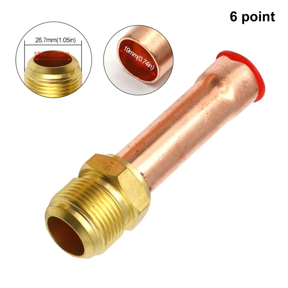 Raccord Rapide 1/4" Pour Tube Cuivre - Pour Réfrigérateur Et Connexions Sous Vide - Tête Laiton, Corps Fer Galvanisé