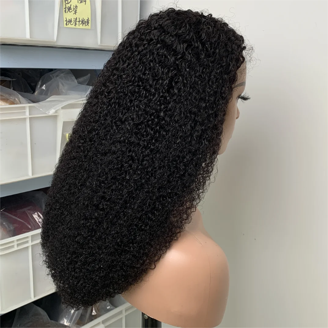 Afro Kinky Curly Wigs Human Hair V Part Wig 30 Inch Remy Hair for Women