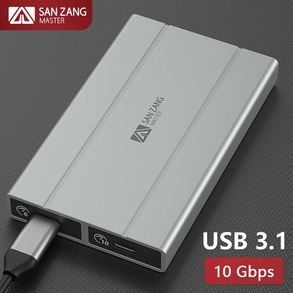 

Внешний SSD-накопитель SANZANG M.2, внешний SSD-накопитель, SATA NVMe, двойной Протокол USB A 3.0 Type C M2 HD, корпус для жесткого диска, контейнер для хранения USB3