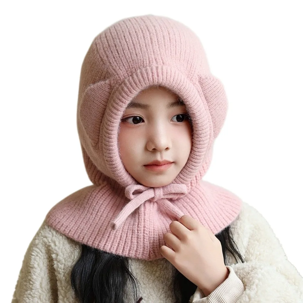 Polyester Fiber Kids Ear Protection Beanie Hat