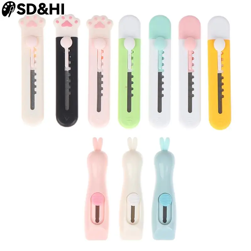 

1 шт. мини мультяшный портативный мультяшный нож кошка коготь универсальный нож для учеников безопасный художественный нож «сделай сам» инструмент для резки бумаги нож ручной работы школьные принадлежности