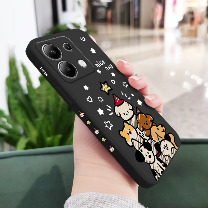 Adorable Tree Dog Liquid Silicone Phone Case