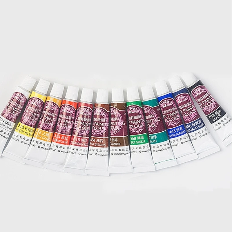 12 Colors Face Body Paint Halloween Party Face Painting Kits Oil Painting Palette Football Makeup Palette for Cosplay D5QC